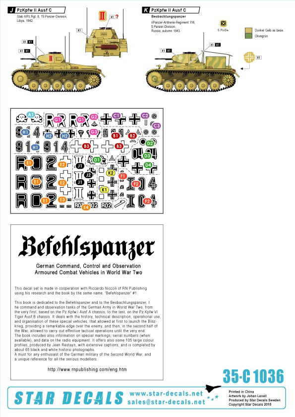1/35 Befehlspanzer, KL.Bef.Pz.I, Pz.Kpfw.II and Beob.Pz.II - Click Image to Close