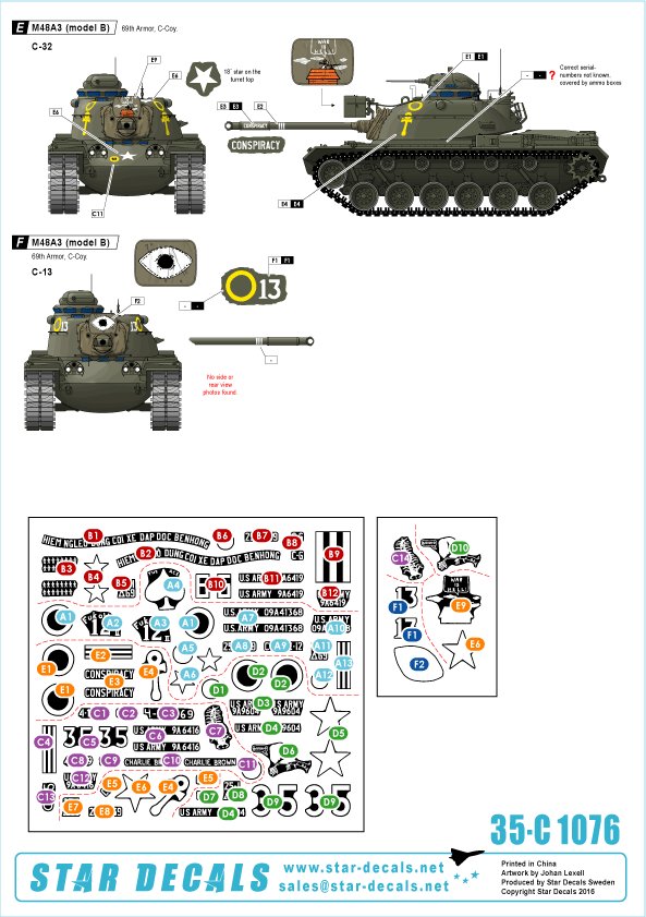1/35 M48A3 Patton, 69th Armoured Regiment in Vietnam - Click Image to Close