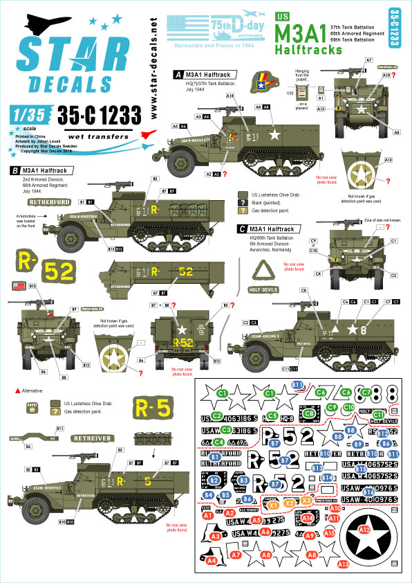 1/35 US M3A1 Half-Tracks, Normandy and France in 1944 - Click Image to Close