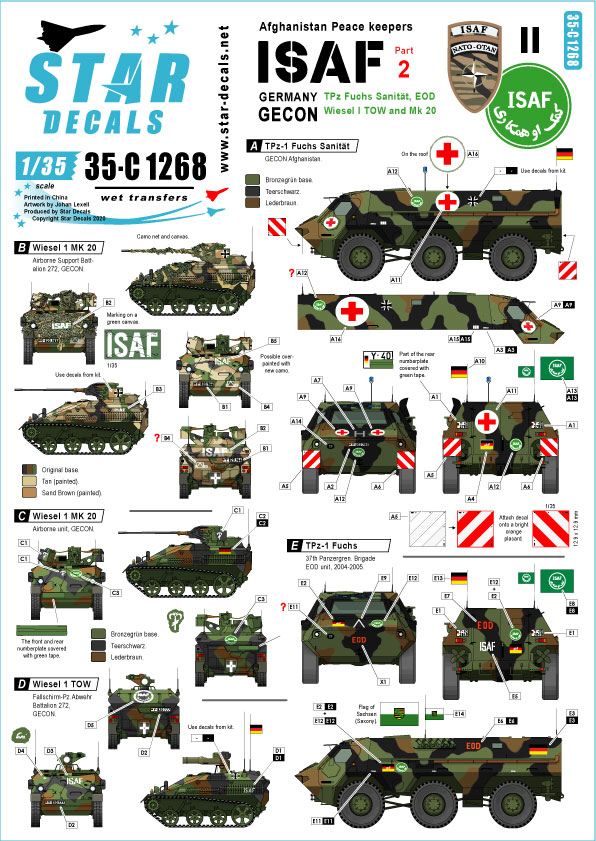 1/35 ISAF #2, German Troops in Afghanistan, Fuchs and Wiesel - Click Image to Close