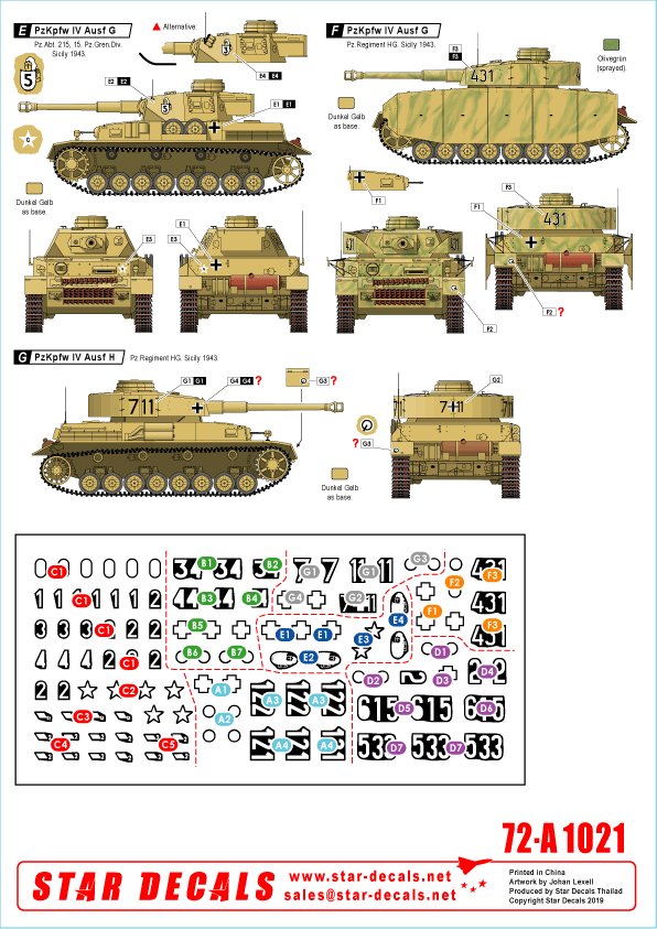 1/72 German Tanks in Italy #1, Sicily 1943, Tiger I, StuG.III - Click Image to Close