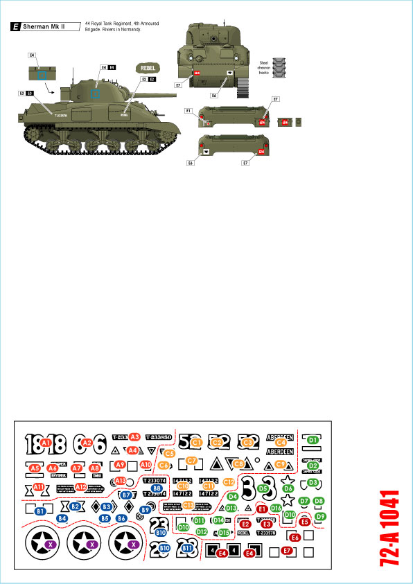 1/72 British Shermans, Sherman Mk.I, Mk.II, Mk.III, Mk.I Hybrid - Click Image to Close