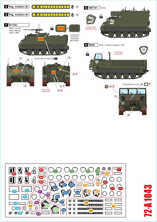 1/72 Vietnam ARVN #2, M113 in South Vietnam Army - Click Image to Close