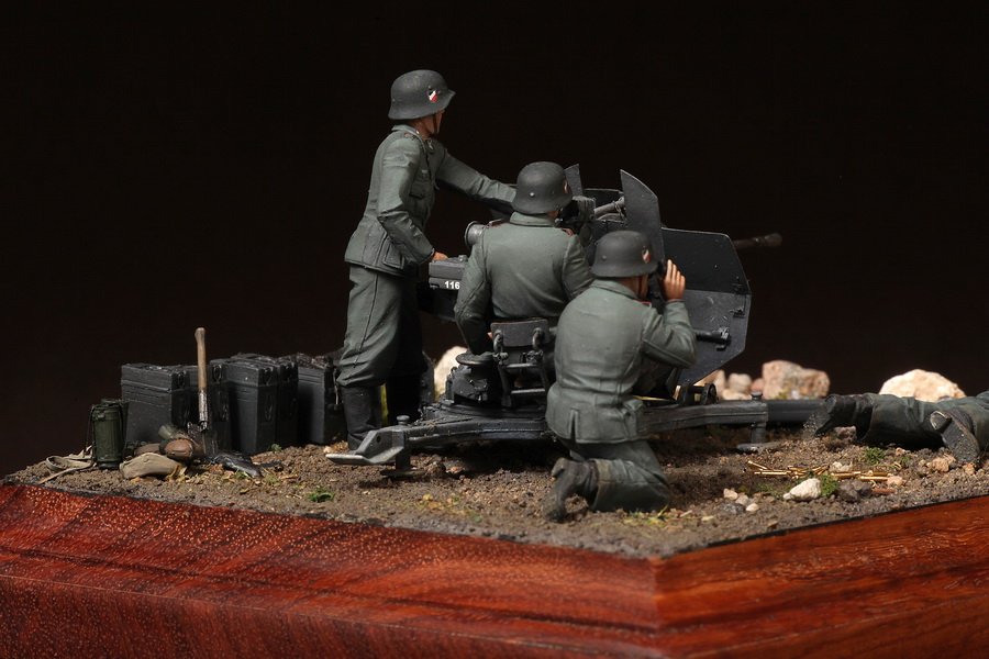 1/35 WWII German Crew for 2cm Flak 38 - Click Image to Close