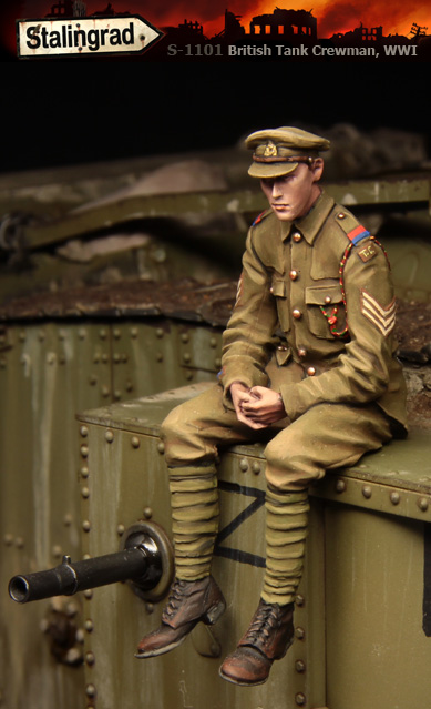 1/35 WWI British Tank Crewman #1 - Click Image to Close