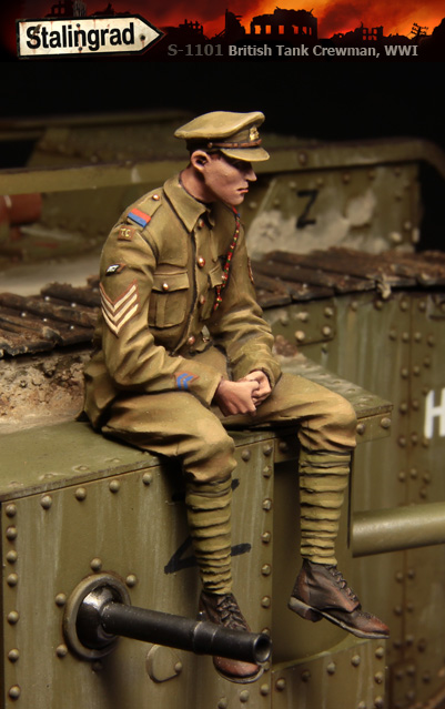 1/35 WWI British Tank Crewman #1 - Click Image to Close