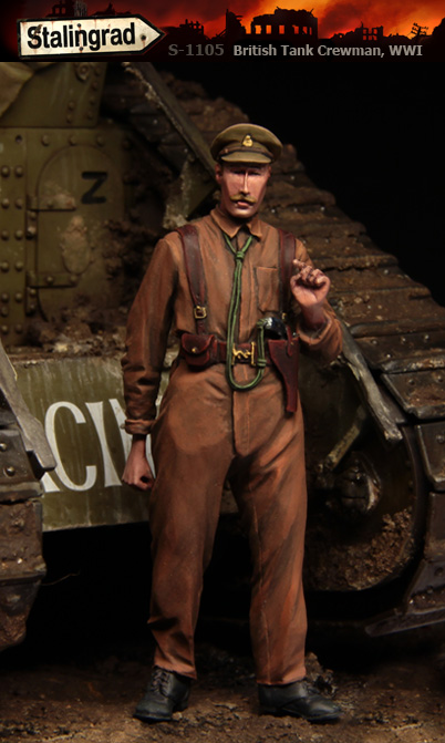 1/35 WWI British Tank Crewman #3 - Click Image to Close