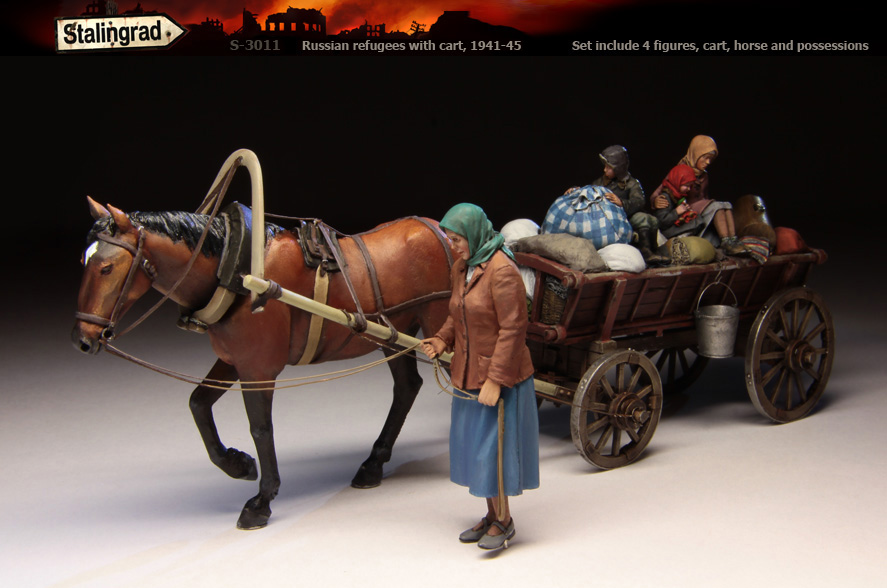 1/35 Russian Refugees with Cart 1941-45 - Click Image to Close