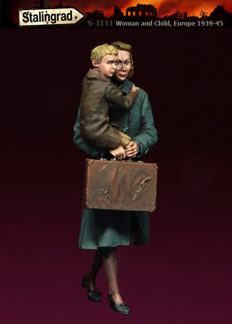 1/35 Woman and Child, Europe 1939-45 - Click Image to Close