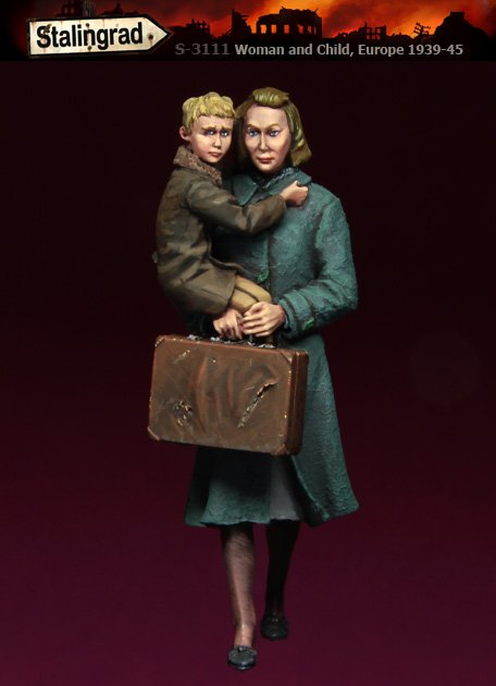 1/35 Woman and Child, Europe 1939-45 - Click Image to Close