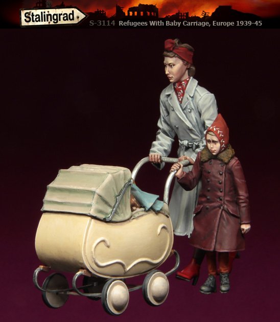 1/35 Refugees With Baby Carriage, Europe 1939-45 - Click Image to Close