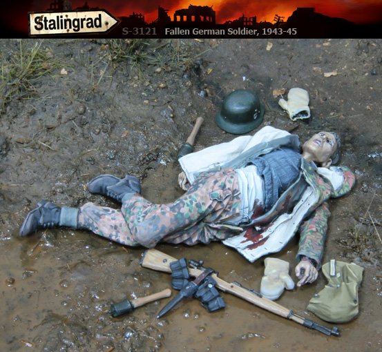 1/35 Fallen German Soldier 1943-45 #1 - Click Image to Close