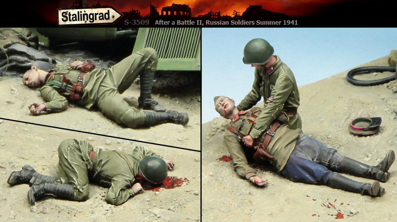 1/35 Russian Soldiers 1941, After a Battle #2 (4 Figures) - Click Image to Close