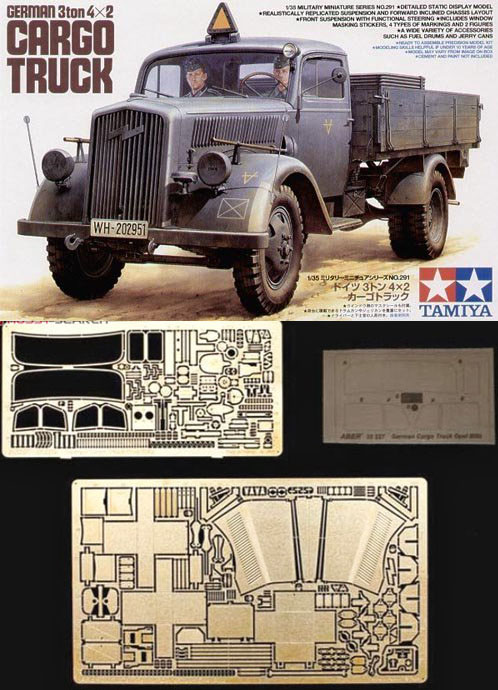 1/35 Opel Blitz 3 Ton 4x2 Cargo Truck with Aber Photo Etched - Click Image to Close
