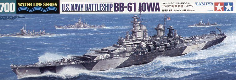 1/700 USS Battleship BB-61 Iowa - Click Image to Close