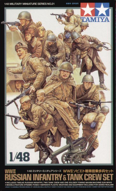 1/48 Russian Infantry & Tank Crew Set - Click Image to Close