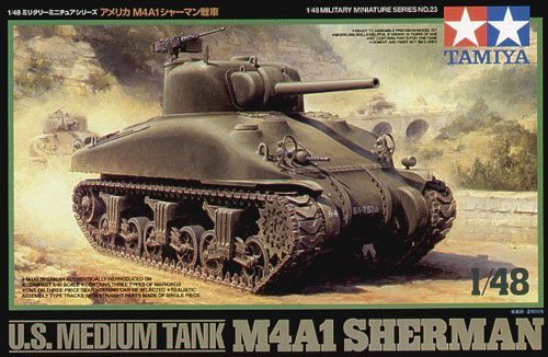 1/48 US Medium Tank M4A1 Sherman - Click Image to Close