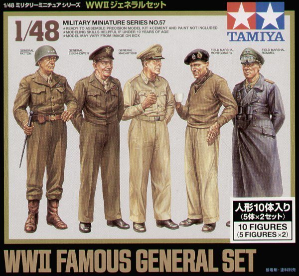 1/48 WWII Famous Generals Set - Click Image to Close
