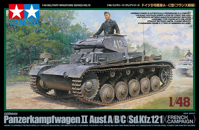 1/48 German Pz.kpfw.II Ausf.A/B/C (Sd.Kfz.121), French Campaign - Click Image to Close