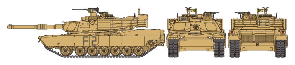 1/48 US Main Battle Tank M1A2 Abrams - Click Image to Close