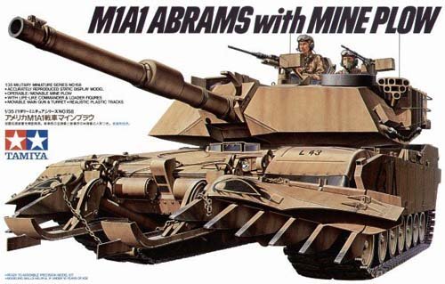 1/35 US M1A1 Abrams MBT w/ Mine Plow - Click Image to Close