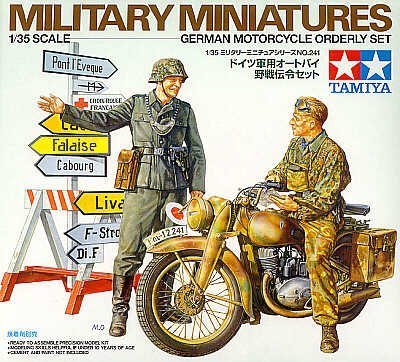 1/35 German Motorcycle Orderly Set - Click Image to Close