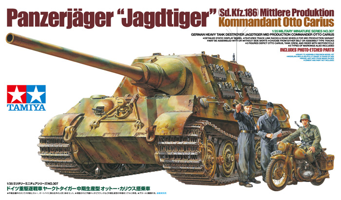 1/35 German Jagdtiger Mid Production Commander Otto Carius - Click Image to Close