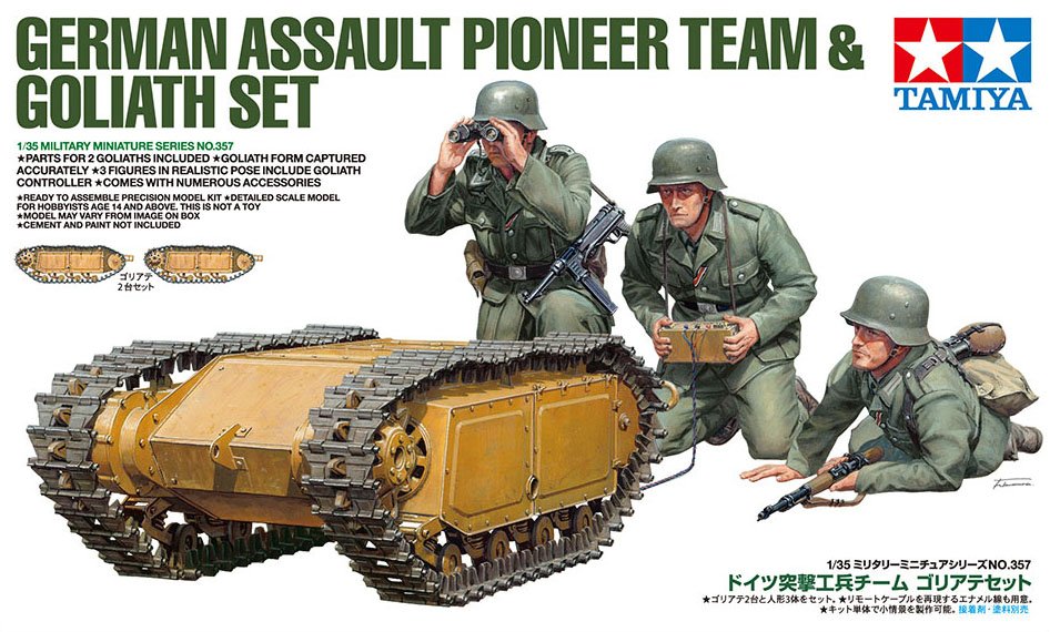 1/35 German Assault Pioneer Team & Goliath Set - Click Image to Close