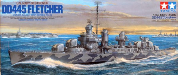 1/350 USS Destroyer DD-445 Fletcher - Click Image to Close