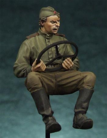 1/35 WWII Russian Jeep Driver - Click Image to Close