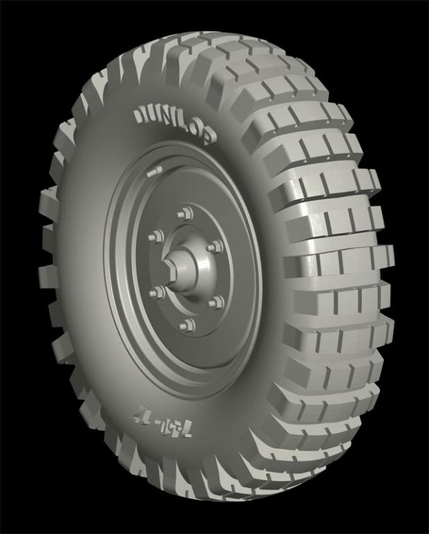 1/35 Kfz.69/70 Wheels (Dunlop Extreme Terrain Type) #1 (8 pcs) - Click Image to Close