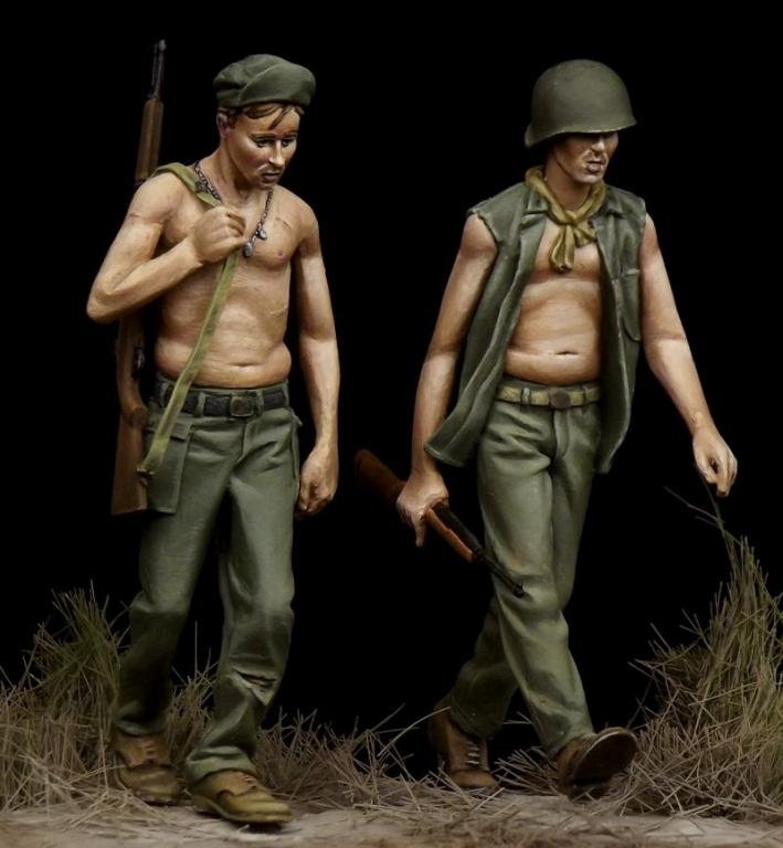 1/35 WWII US Marine Corps Soldiers - Click Image to Close