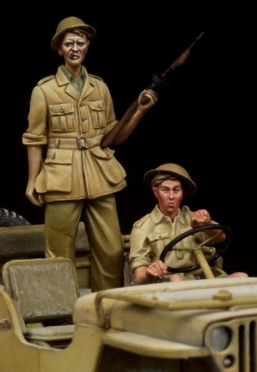 1/35 WWII British Driver & Tommy, Western Desert - Click Image to Close
