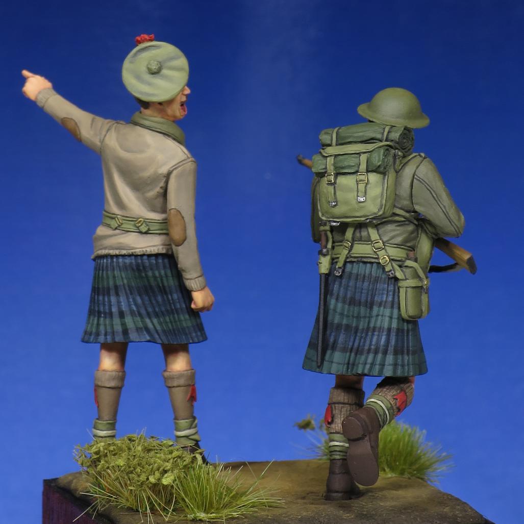 1/35 WWII Scottish Black Watch Officer & Soldier - Click Image to Close