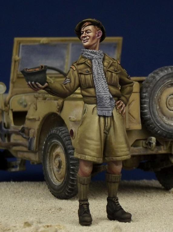 1/35 WWII British Soldier "Desert Rat" - Click Image to Close