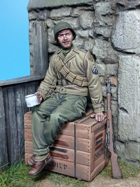 1/35 WWII US Infantry Soldier, Normandy - Click Image to Close