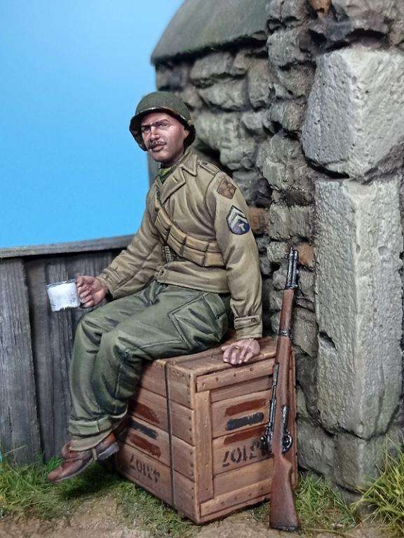 1/35 WWII US Infantry Soldier, Normandy - Click Image to Close