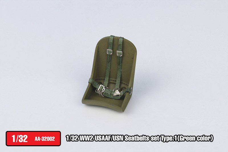 1/32 WWII USAAF/USN Seatbelts Set Type.1 (Green Color) - Click Image to Close