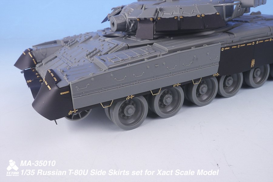1/35 Russian T-80U Side Skirts Set for Xact Scale Model - Click Image to Close