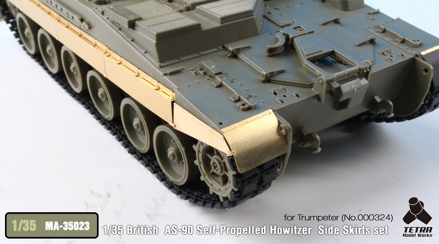 1/35 British AS-90 SPH Side Skirts Set for Trumpeter - Click Image to Close