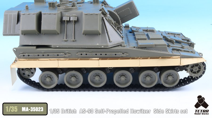 1/35 British AS-90 SPH Side Skirts Set for Trumpeter - Click Image to Close
