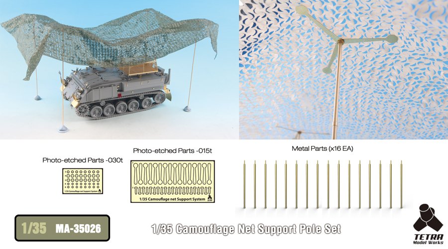 1/35 Camouflage Net Support Pole Set - Click Image to Close