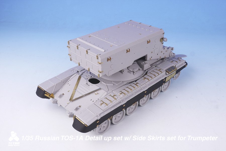 1/35 Russian TOS-1A Detail Up Set w/Side Skirts for Trumpeter - Click Image to Close