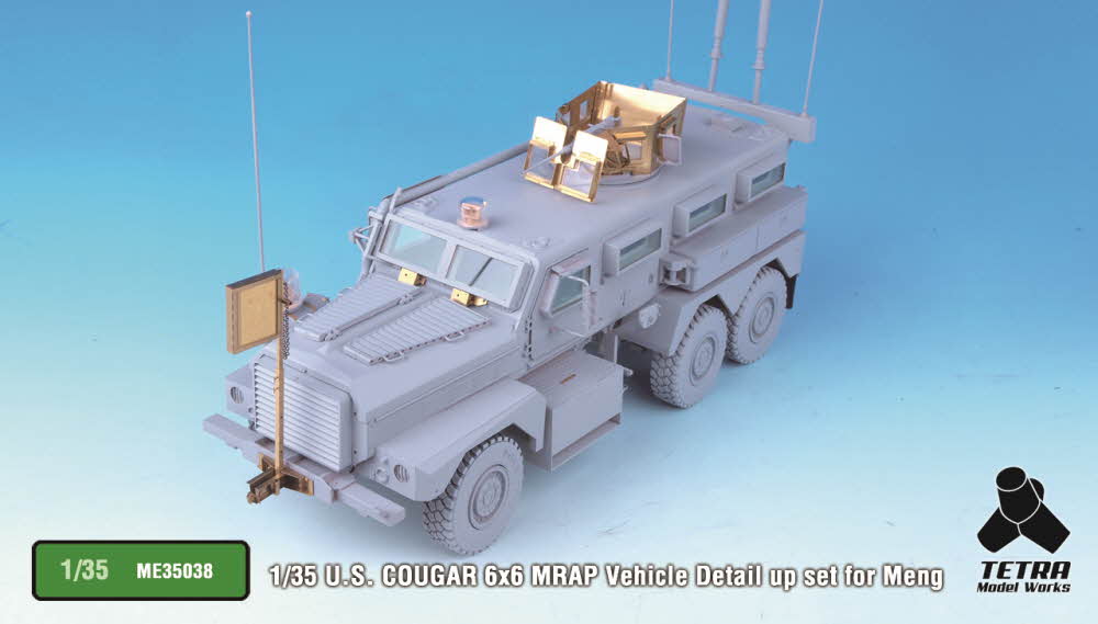 1/35 US Cougar 6x6 MRAP Vehicle Detail Up Set for Meng Model - Click Image to Close