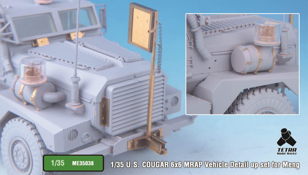 1/35 US Cougar 6x6 MRAP Vehicle Detail Up Set for Meng Model - Click Image to Close