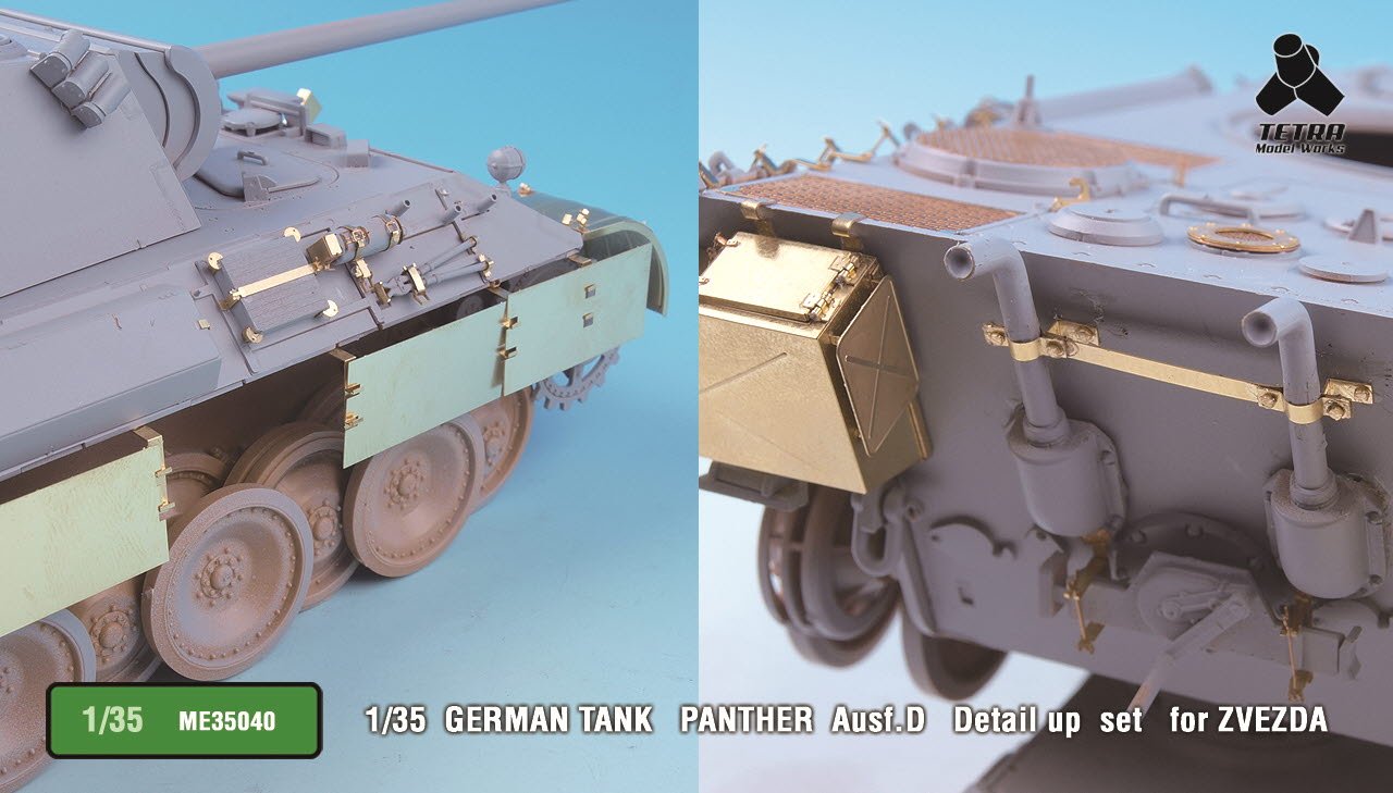 1/35 German Panther Ausf.D Detail Up Set for Zvezda - Click Image to Close