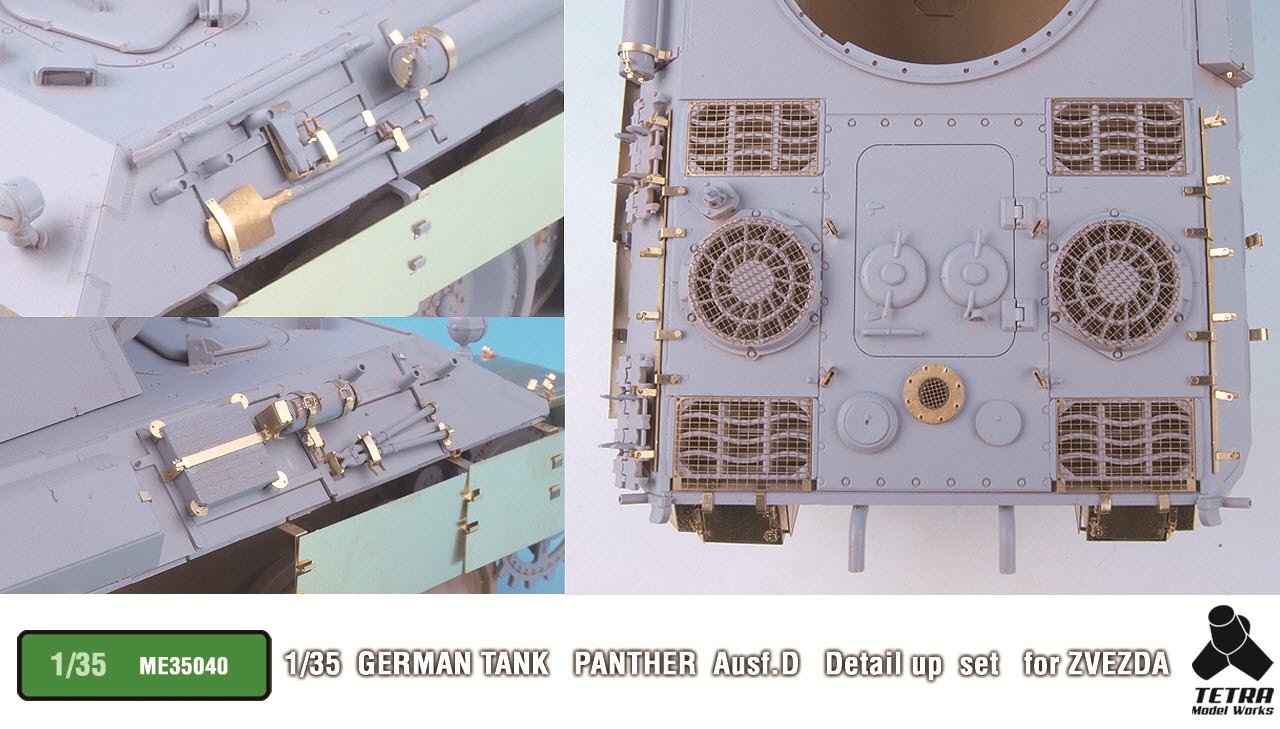 1/35 German Panther Ausf.D Detail Up Set for Zvezda - Click Image to Close