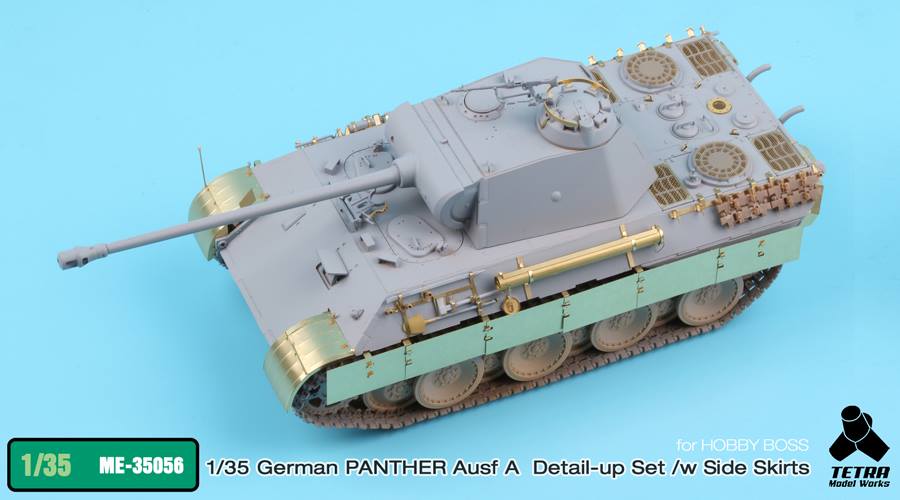 1/35 Panther Ausf.A w/Side Skirts Detail Up Set for Hobby Boss - Click Image to Close