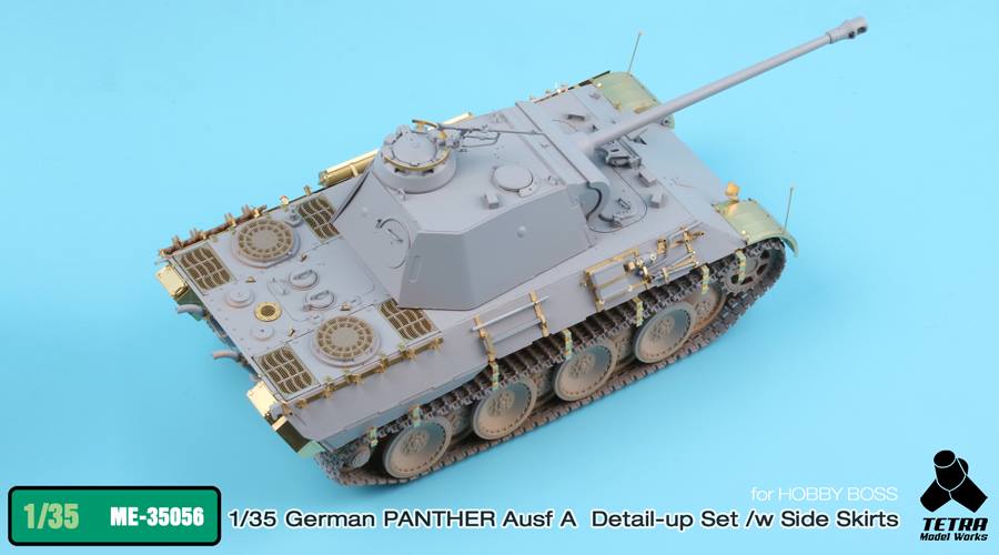 1/35 Panther Ausf.A w/Side Skirts Detail Up Set for Hobby Boss - Click Image to Close