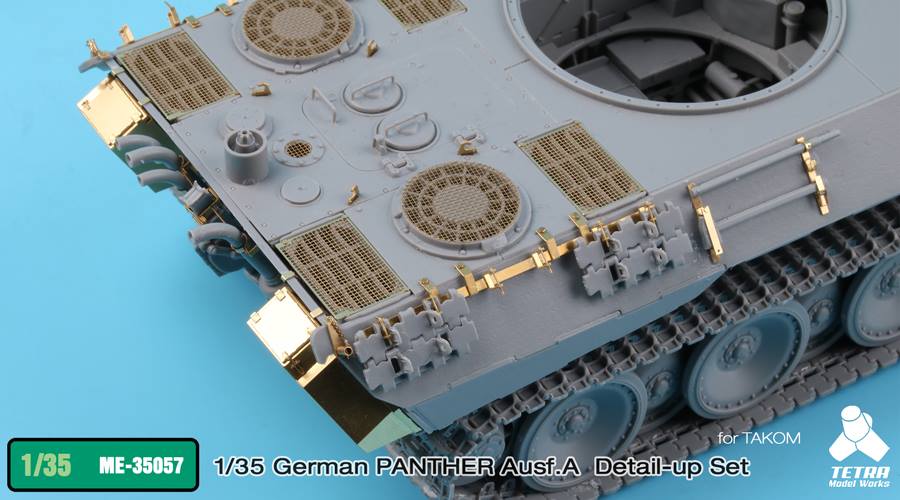 1/35 German Panther Ausf.A Detail Up Set for Takom - Click Image to Close